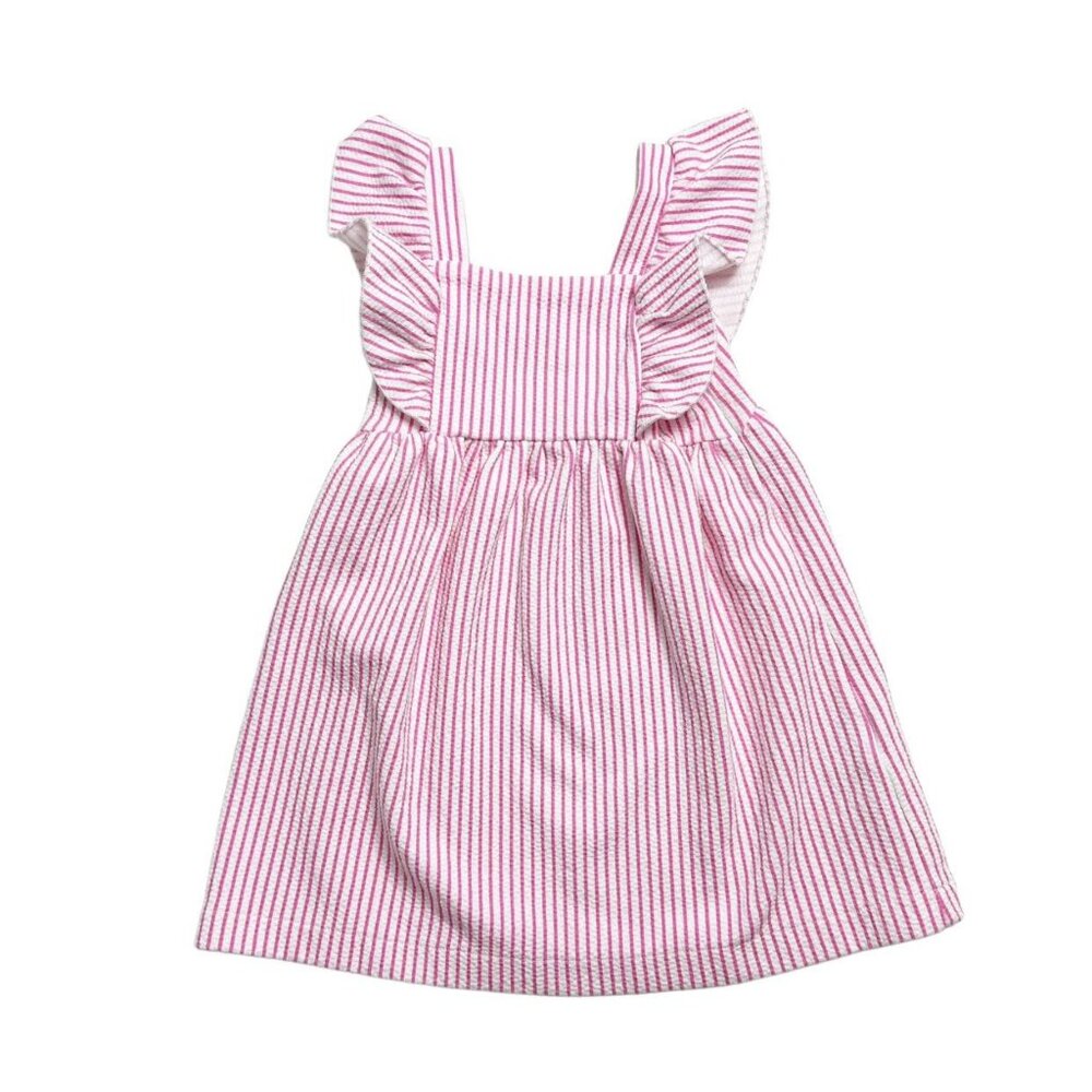 Zara Pink Striped Kids Dress